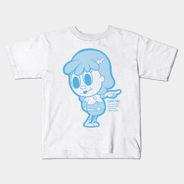 Planetina Kids T-Shirt by Chris Nixt